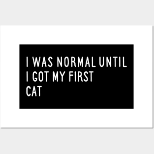 I Was Normal Until I Got My First Cat Posters and Art